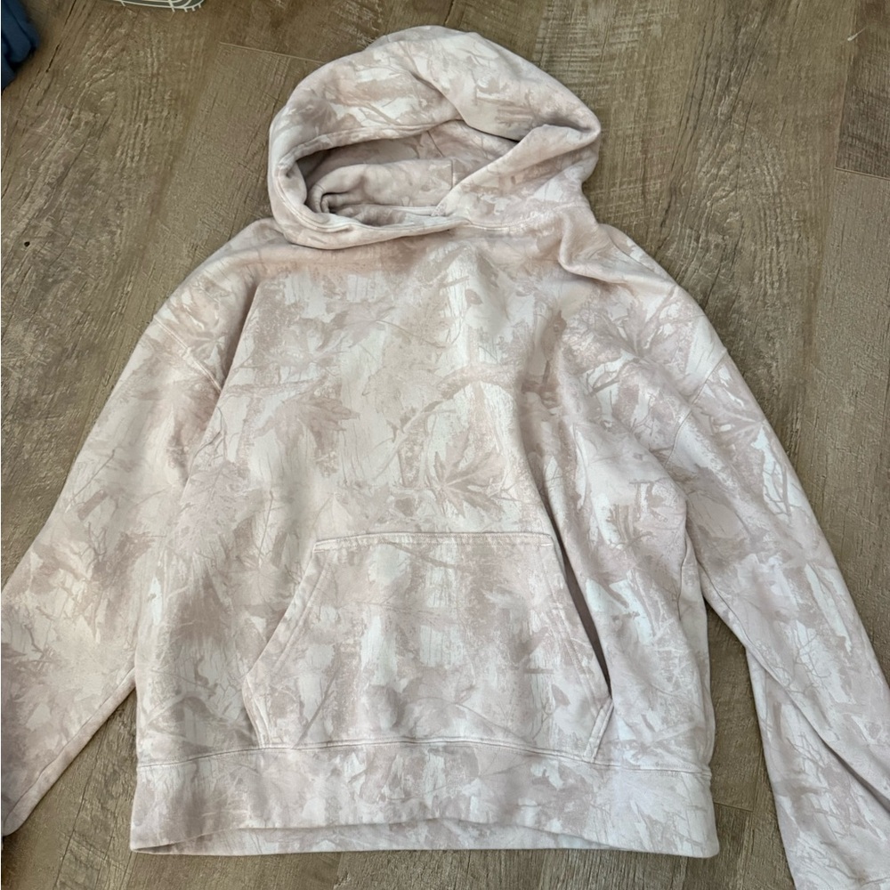 Light Pink camo Hollister Hoodie
